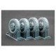 Ensemble de roues D-30 pour maquettes Trumpeter 1/35