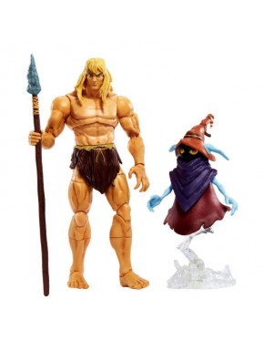 Figurine He-Man Savage Masterverse avec Orko et accessoires