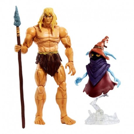 Figurine He-Man Savage Masterverse avec Orko et accessoires