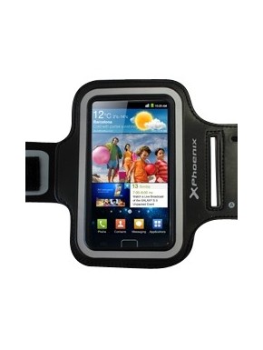 Brassard sportif noir pour smartphone jusqu'à 5,7 pouces