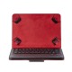 Capa preta com teclado Bluetooth para tablet de 8 polegadas