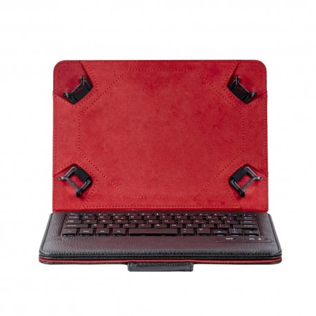 Capa preta com teclado Bluetooth para tablet de 8 polegadas