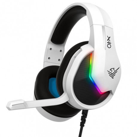 Casque gaming blanc Phoenix X-IO avec RGB