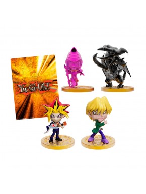 Pack de 4 figurines Yu-Gi-Oh! avec carte exclusive