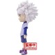 Figurine Q Posket Killua de HunterxHunter en violet et bleu