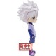 Figurine Q Posket Killua de HunterxHunter en violet et bleu