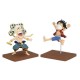 Figurine de Luffy et Enel de One Piece