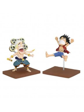 Figurine de Luffy et Enel de One Piece