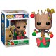 Funko Pop! Groot Edition Christmas with ornaments and lights