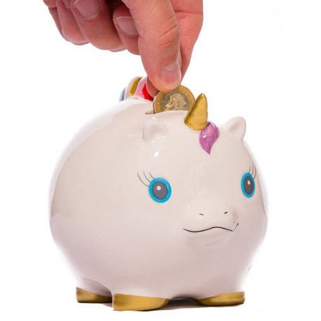 Tirelire Licorne Kawaii 13 cm