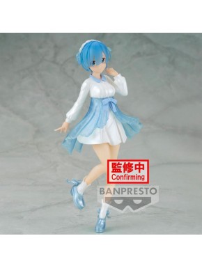 Figurine de Rem de Banpresto 20 cm en bleu et blanc
