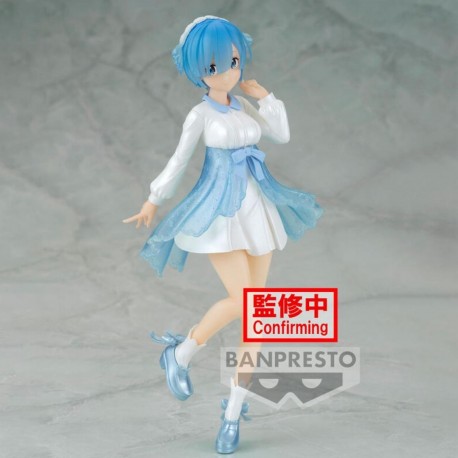 Figurine de Rem de Banpresto 20 cm en bleu et blanc