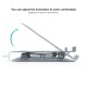 Soporte gris ajustable Tooq para portátiles y tablets