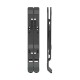 Soporte elevador gris para portátil y tablet. Diseño plegable.