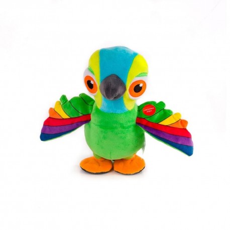 Peluche interactive colorée de Lorito Pepe