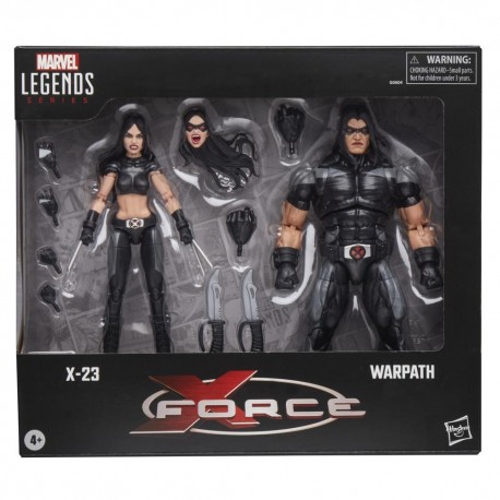 Pack de figurines d'action X-23 et Warpath de Marvel Legends