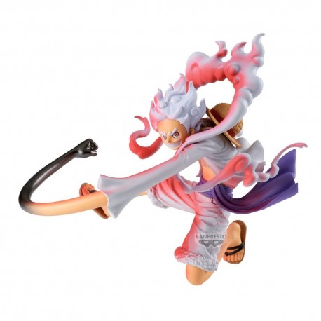 Figurine Monkey D. Luffy Gear5 de 13 cm en pose dynamique