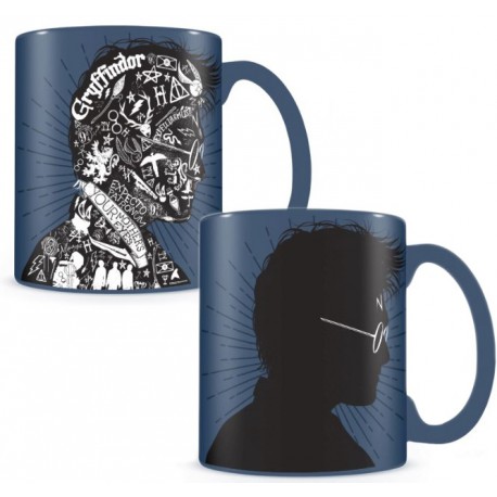 Caneca térmica Harry Potter silhueta