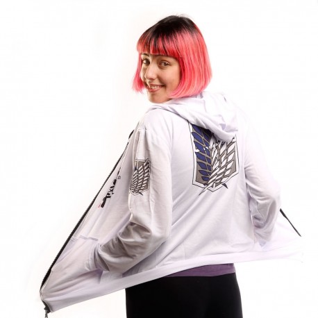 Sweatshirt White Attack on Titan