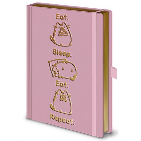 Libreta premium A5 Pusheen Sleep Eat Repeat