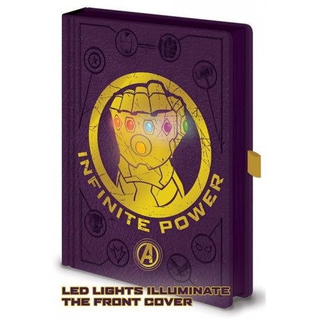 Libreta A6 Avengers Guantelete del Infinito Thanos