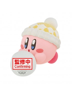 Figurine d'hiver Kirby pelucheuse par Banpresto