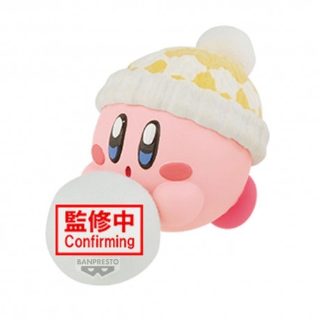 Figurine d'hiver Kirby pelucheuse par Banpresto
