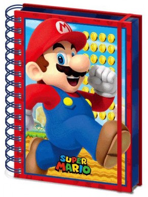 Libreta Cuaderno 3D Super Mario Nintendo