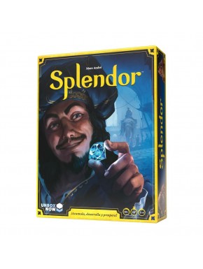 Boîte et composants du jeu de société Splendor