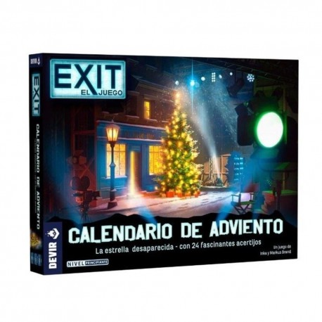 Boîte du calendrier de l'Avent Exit avec sapin de Noël