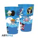 Grand verre ABYstyle One Piece avec crânes pirates