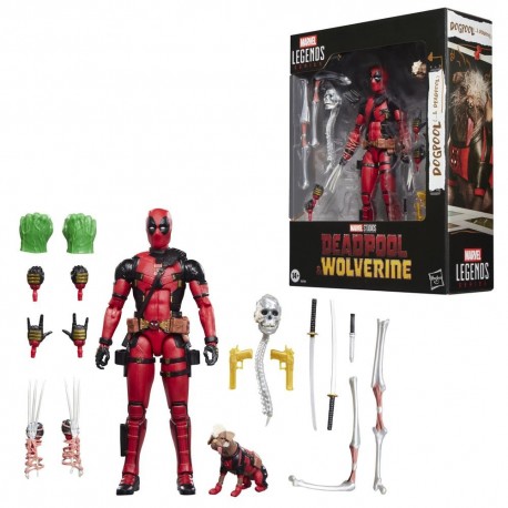 Figura Marvel Legends Deadpool y Dogpool con accesorios