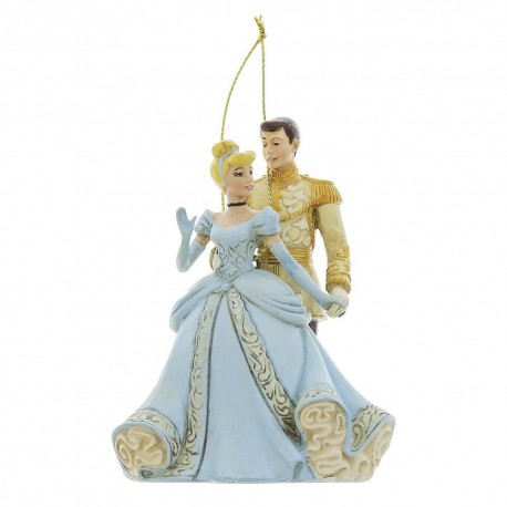 Adorno de Navidad Enesco de Cenicienta y Príncipe
