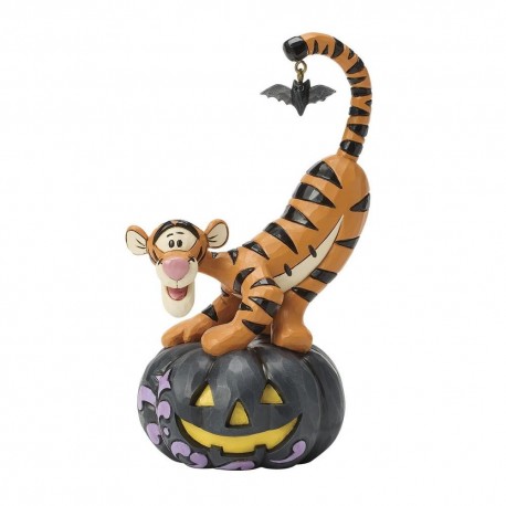 Figurine de Tigrou sur citrouille d'Halloween