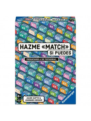 Boîte et composants du jeu Match Me de Ravensburger