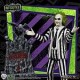 Figura de Beetlejuice com traje listrado e lápide.