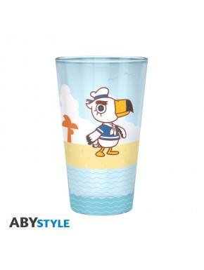 Verre Animal Crossing avec personnages de plage