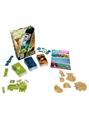 Jeu de société Unlock! Kids Cartoon Saloon et ses composants