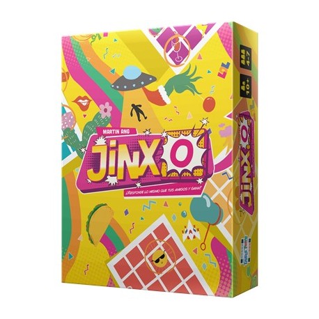 Boîte et plateau du jeu de société JinxO