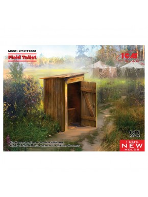 Kit de construction de toilettes de campagne à l'échelle 1/35 par ICM