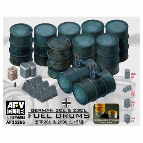 Bidones de combustible alemanes de escala 1/35