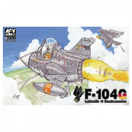 Ilustración del F-104 Starfighter Luftwaffe Egg Plane