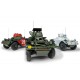 Modèle de Jeep Willys avec canon 6pdr d'Airfix