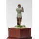 Figura de Piloto RFC 1/32 em resina sobre base de madeira