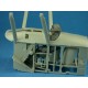 Figura de piloto RFC em traje Sidcot para Sopwith Camel