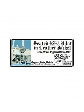 Figurine pilote RFC 1/32 en veste de cuir