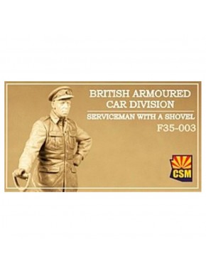 Figurine militaire britannique 1/35 avec pelle