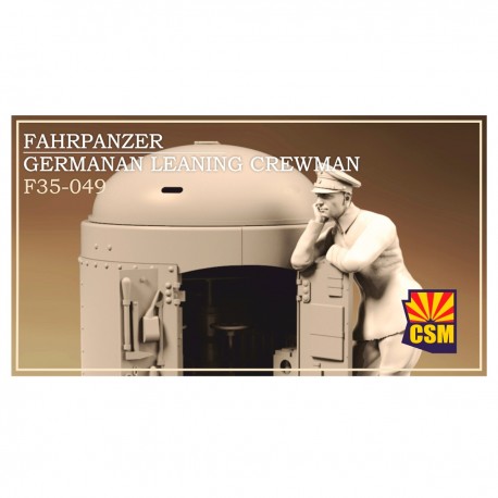 Figurine en résine membre d'équipage Fahrpanzer allemand