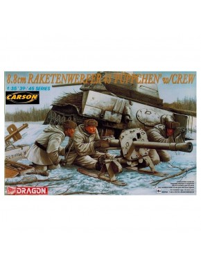 Maquete Raketenwerfer 43 Püppchen 1/35 com tripulação