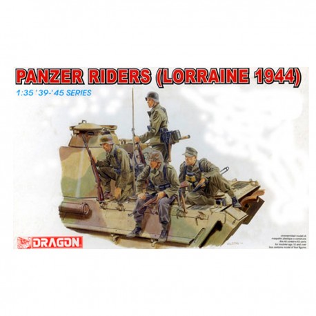 Kit de figuras 1/35 Panzer Riders Lorraine 1944 da Dragon